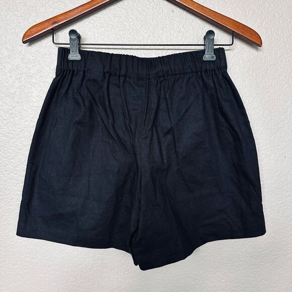 Banana Republic Black Linen Shorts XXS - Picture 2 of 4